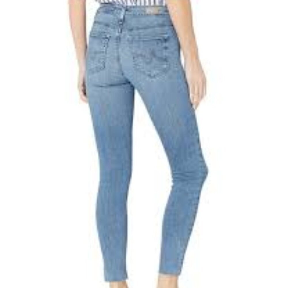 AG The Farrah Skinny Ankle Jeans Blue High Rise 30